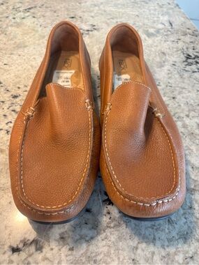 Nordstrom Men's Cognac Brown Leather Slip-On Loafers